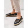 Espadryle born2be w stylu casual sznurowane z tkaniny