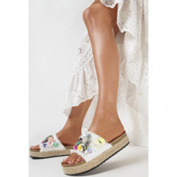 Espadryle born2be z płaską podeszwą w stylu casual