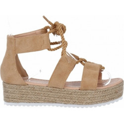 Espadryle Givana z klamrami na platformie