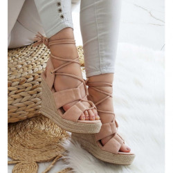 Espadryle Pantofelek24 z tkaniny w stylu casual