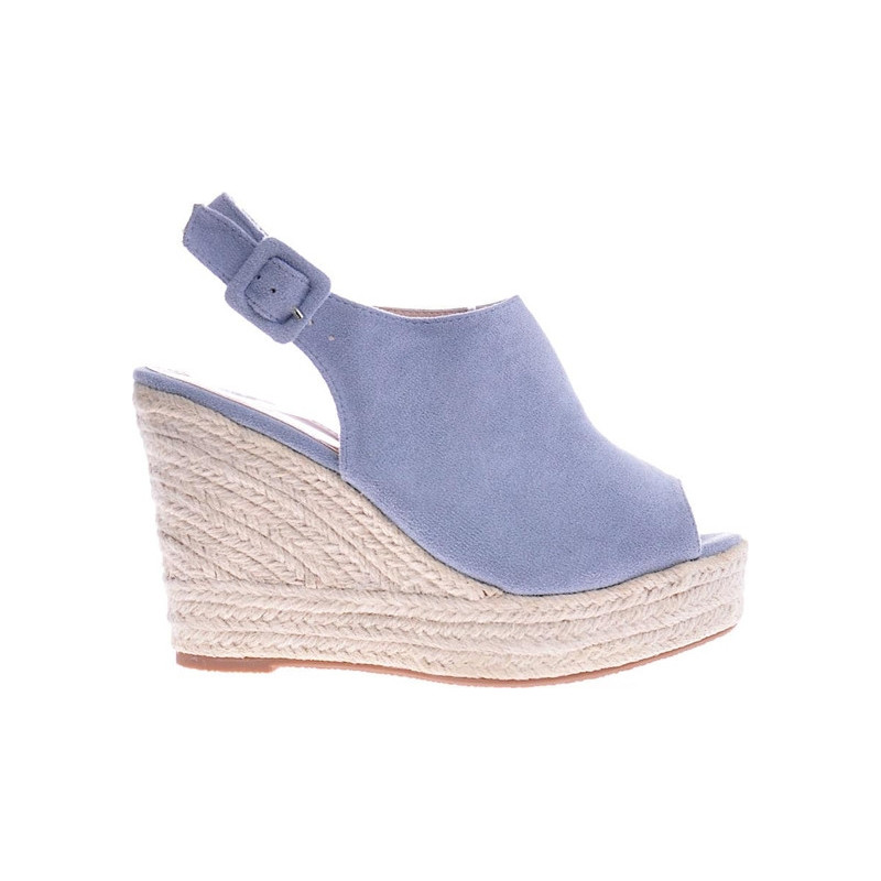 Espadryle Pantofelek24 z tkaniny z klamrami