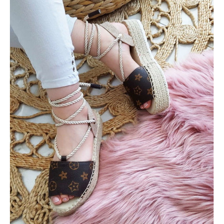 Espadryle Pantofelek24 ze skóry ekologicznej