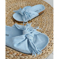Espadryle Pantofelek24 ze skóry ekologicznej z płaską podeszwą w stylu casual