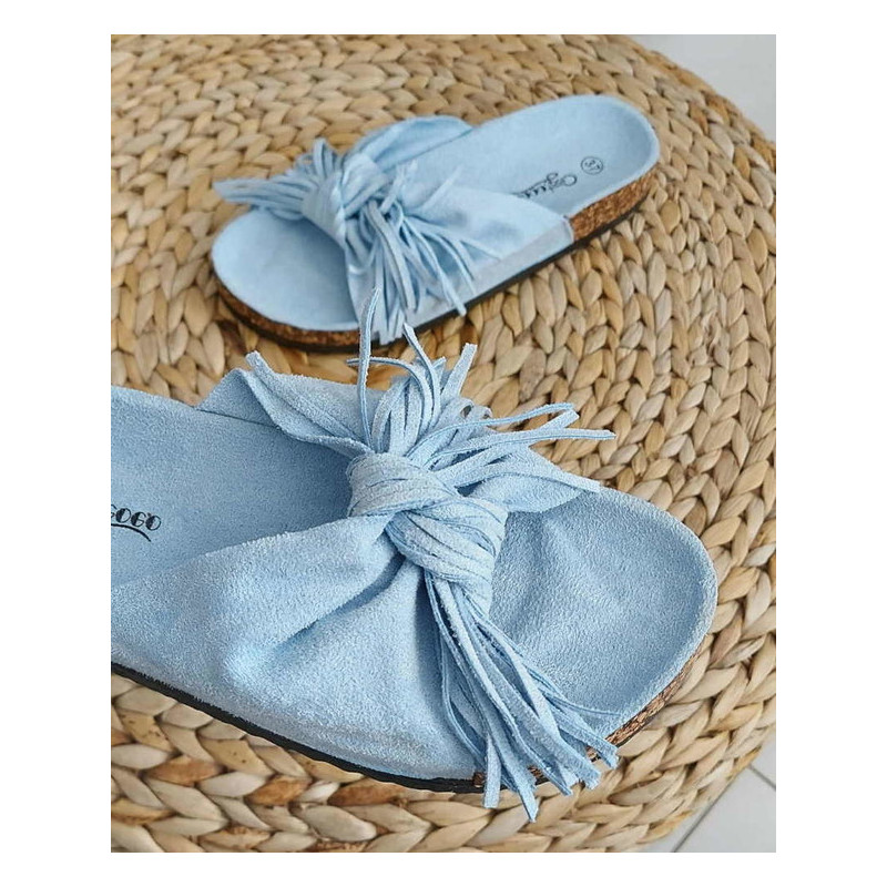 Espadryle Pantofelek24 ze skóry ekologicznej z płaską podeszwą w stylu casual