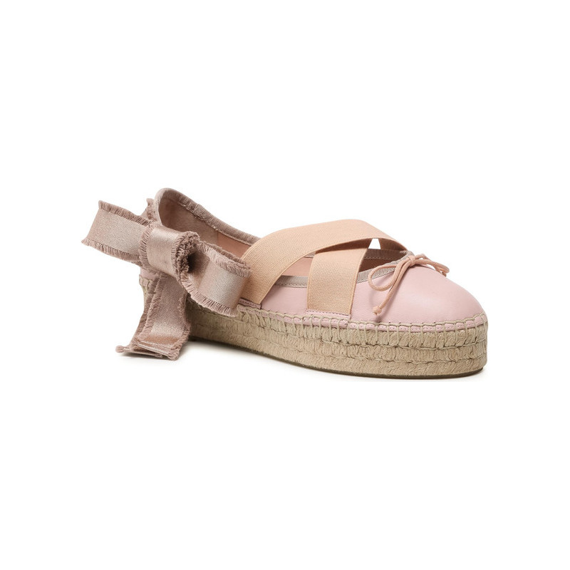 Espadryle Red Valentino ze skóry w stylu casual
