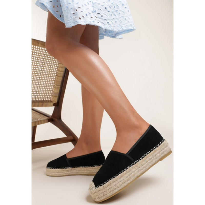 Espadryle Renee z tkaniny z klamrami