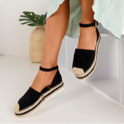 Espadryle Royalfashion.pl z klamrami w stylu casual na platformie