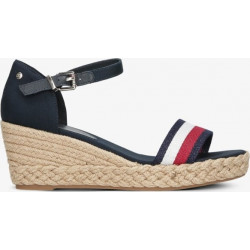 Espadryle Tommy Hilfiger na koturnie z klamrami