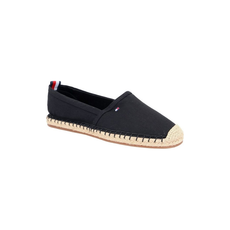 Espadryle Tommy Hilfiger z tkaniny w stylu casual z płaską podeszwą