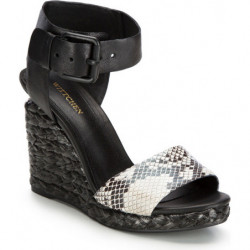 Espadryle Wittchen na koturnie z klamrami