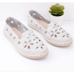 Espadryle Yourshoes z płaską podeszwą w stylu casual