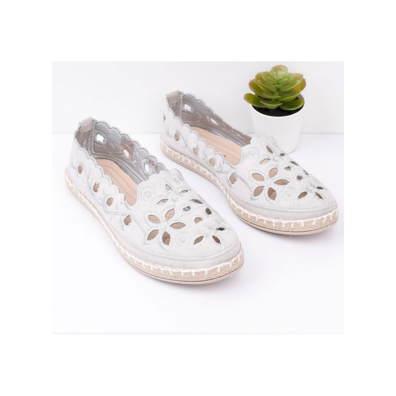 Espadryle Yourshoes z płaską podeszwą w stylu casual