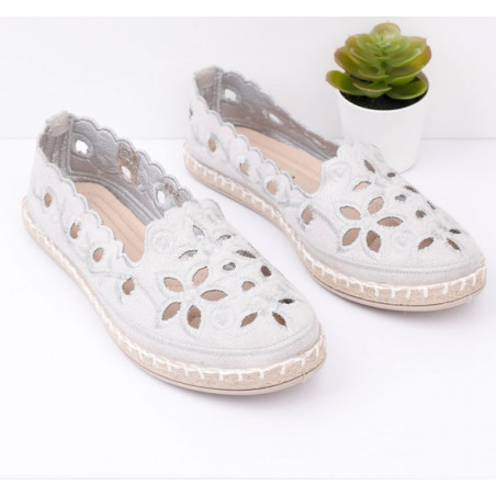 Espadryle Yourshoes z płaską podeszwą w stylu casual