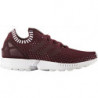 Fioletowe buty sportowe Adidas zx flux z płaską podeszwą ze skóry