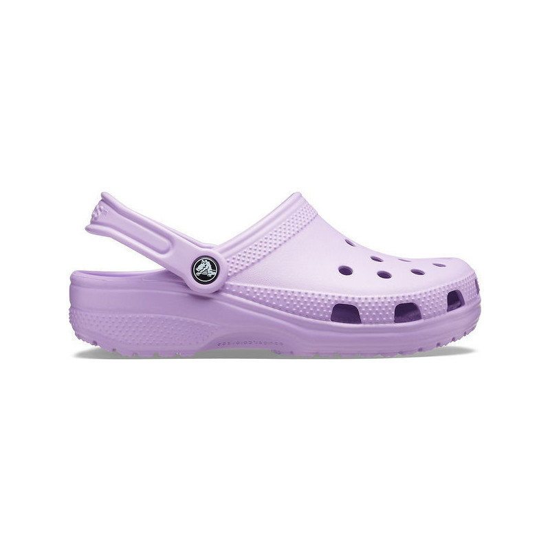Fioletowe klapki Crocs w stylu casual