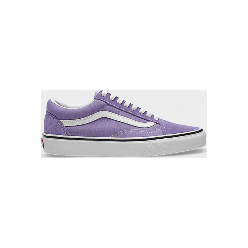 Fioletowe trampki Vans old skool z płaską podeszwą sznurowane