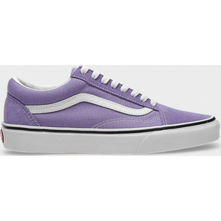 Fioletowe trampki Vans old skool z płaską podeszwą sznurowane