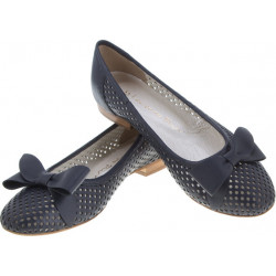 Granatowe baleriny Lafemmeshoes