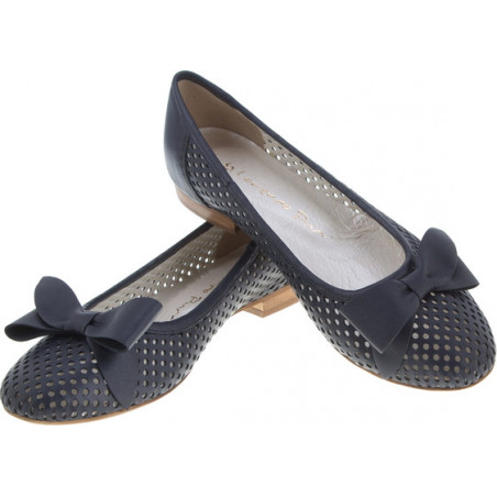 Granatowe baleriny Lafemmeshoes