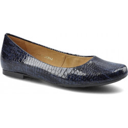 Granatowe baleriny Maciejka w stylu casual