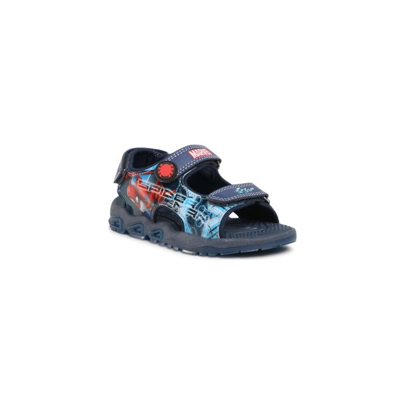 Granatowe buty dziecięce letnie Spiderman na rzepy dla chłopców