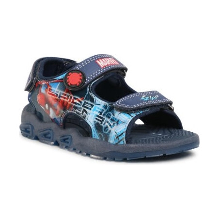 Granatowe buty dziecięce letnie Spiderman na rzepy dla chłopców