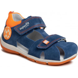 Granatowe buty dziecięce letnie Superfit na rzepy
