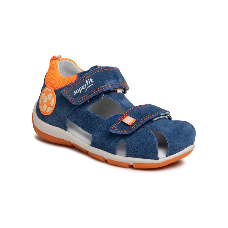 Granatowe buty dziecięce letnie Superfit na rzepy