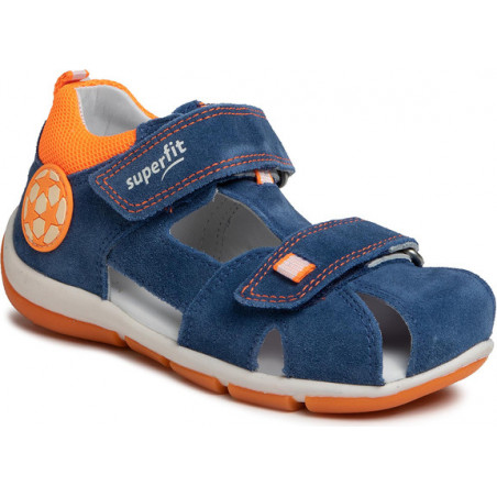 Granatowe buty dziecięce letnie Superfit na rzepy