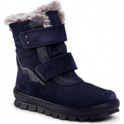 Granatowe buty dziecięce zimowe eobuwie.pl z goretexu