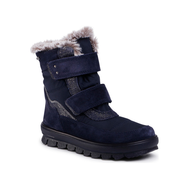 Granatowe buty dziecięce zimowe eobuwie.pl z goretexu