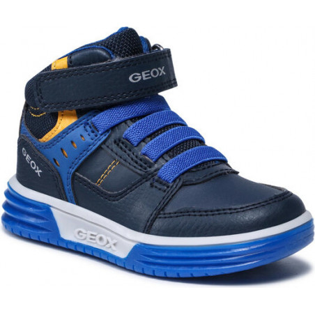 Granatowe buty dziecięce zimowe Geox na rzepy