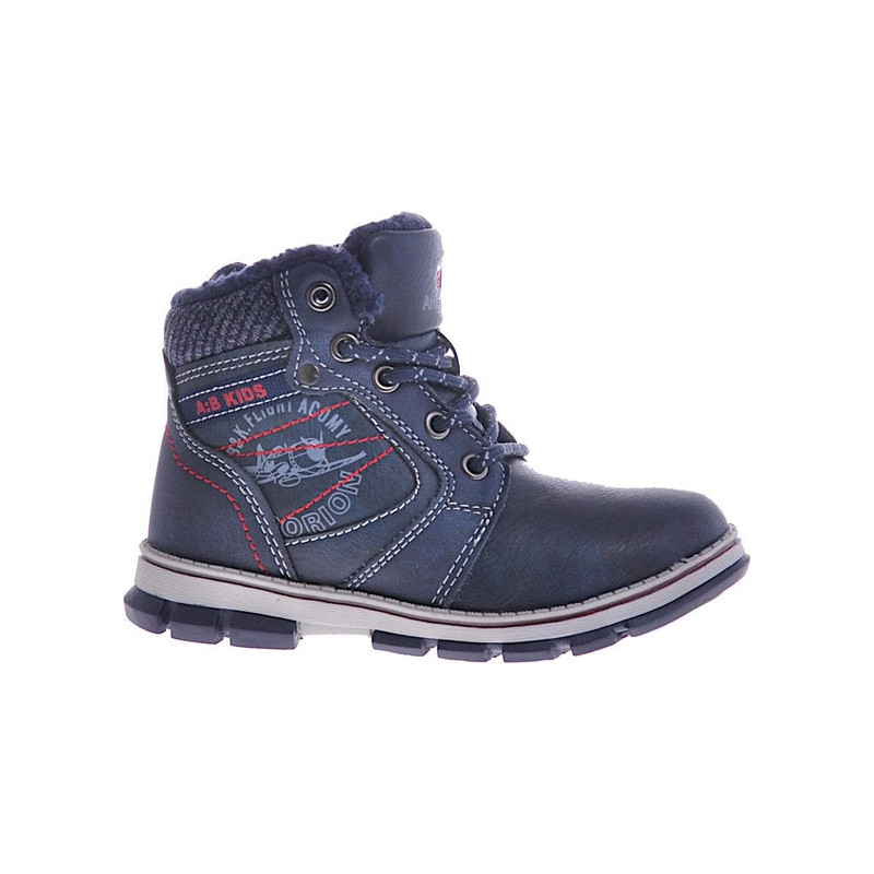 Granatowe buty dziecięce zimowe Pantofelek24 dla chłopców