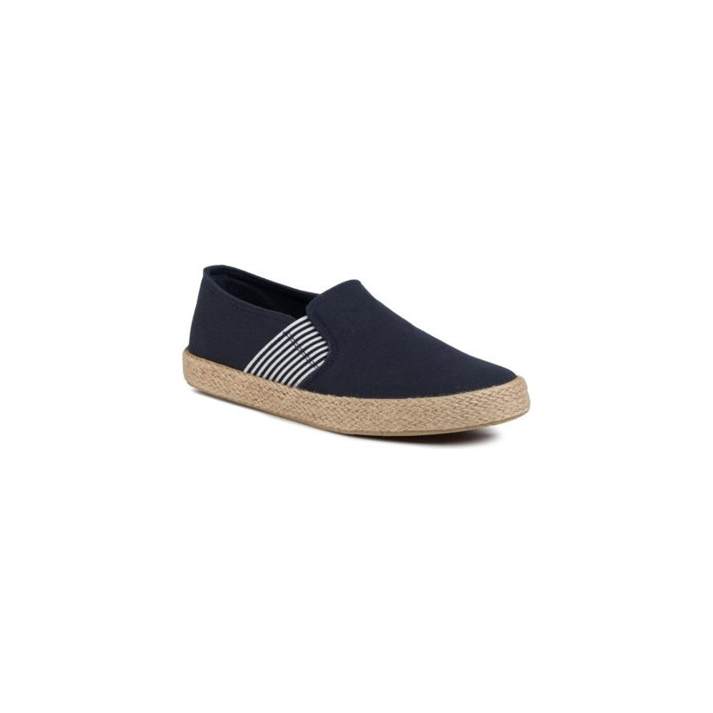 Granatowe buty letnie męskie Lanetti