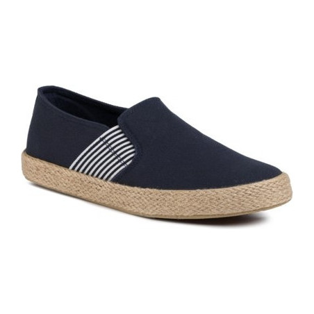 Granatowe buty letnie męskie Lanetti