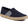 Granatowe buty letnie męskie Lanetti