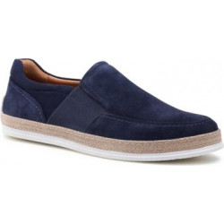 Granatowe buty letnie męskie Lasocki For Men ze skóry