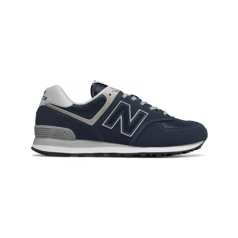 Granatowe buty New Balance 574 z zamszu sznurowane