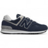 Granatowe buty New Balance 574 z zamszu sznurowane