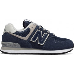 Granatowe buty New Balance z zamszu