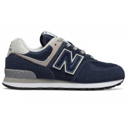Granatowe buty New Balance z zamszu sznurowane