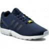 Granatowe buty sportowe Adidas sznurowane zx flux