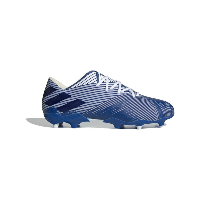 Granatowe buty sportowe Adidas ze skóry w sportowym stylu sznurowane