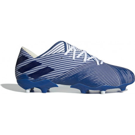 Granatowe buty sportowe Adidas ze skóry w sportowym stylu sznurowane