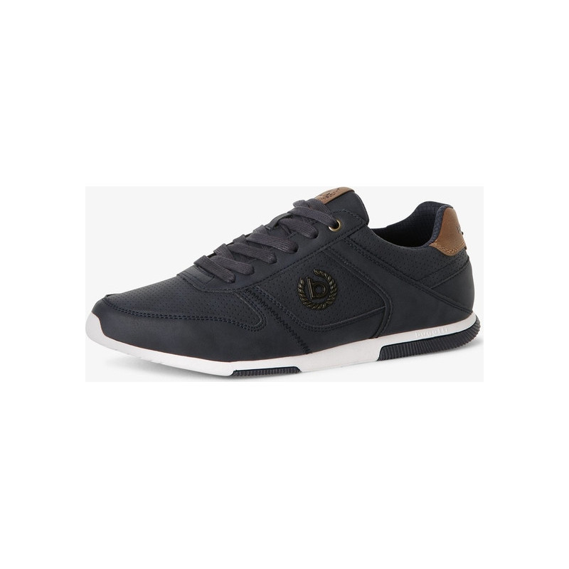 Granatowe buty sportowe Bugatti z tkaniny sznurowane