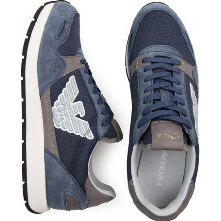 Granatowe buty sportowe Emporio Armani