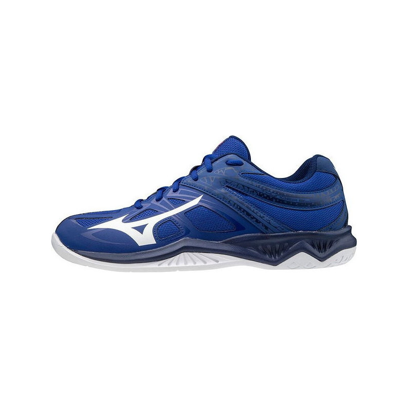 Granatowe buty sportowe Mizuno sznurowane w sportowym stylu