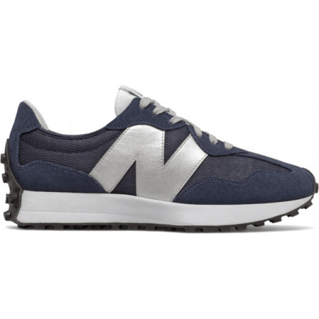 Granatowe buty sportowe New Balance w sportowym stylu z zamszu