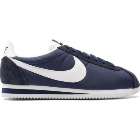Granatowe buty sportowe Nike cortez sznurowane