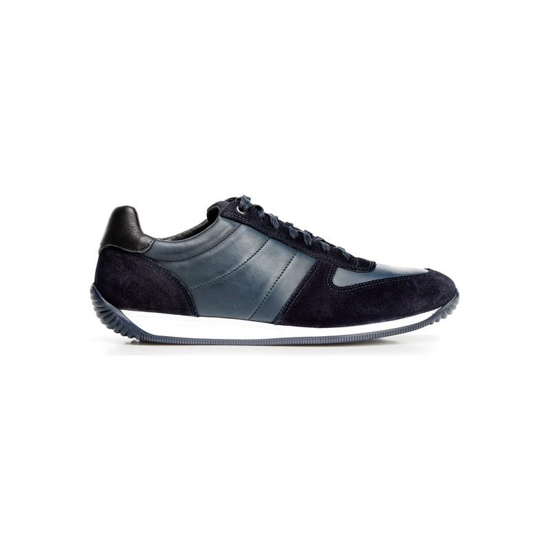 Granatowe buty sportowe Wittchen ze skóry